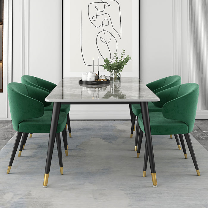 Moderne eettafel ingesteld 1/2/5 pc's metalen frame eettafel en stoelen