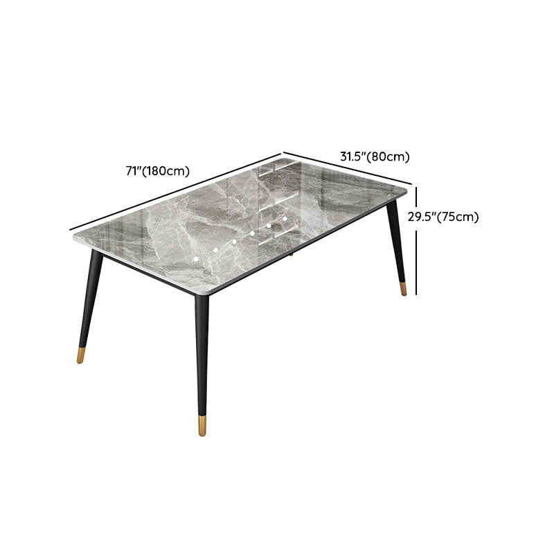 Moderne eettafel ingesteld 1/2/5 pc's metalen frame eettafel en stoelen