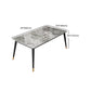 Moderne eettafel ingesteld 1/2/5 pc's metalen frame eettafel en stoelen