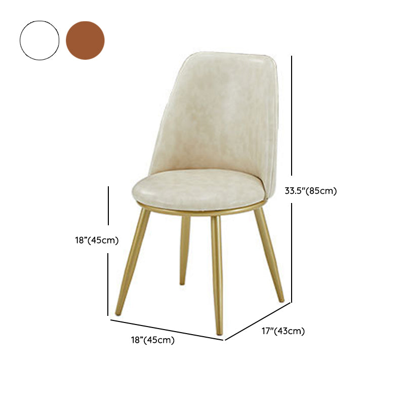 Hochglänzender weißer Esstisch Set 1/4/5/7 Stücke Glam