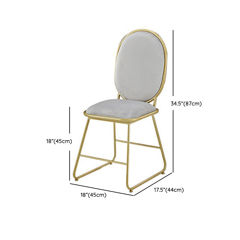 Hochglänzender weißer Esstisch Set 1/4/5/7 Stücke Glam