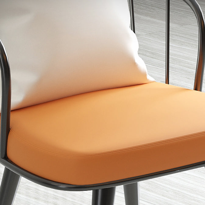 Round Dining Table Set with Metal Chairs 1/5 Pieces Modern Dining Set for Home