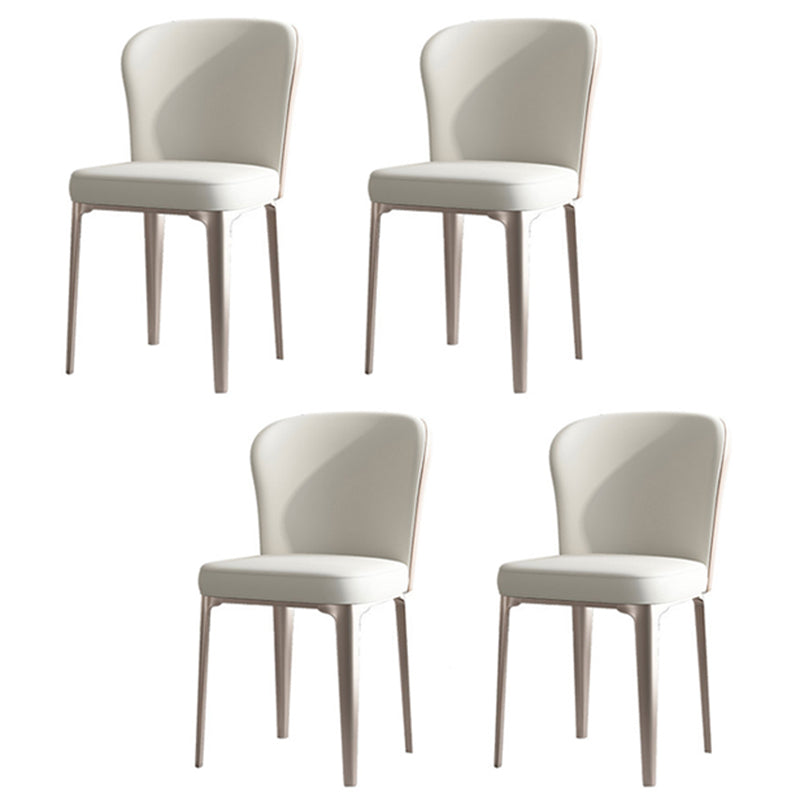 Glamourösster Set mit weißen Stühlen 1/4/5/7 Stücke glänzender weißer Esstisch Set