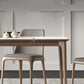 Eettafelset met stenen blad en essenhouten frame, 1/3/4-delige moderne dinetteset
