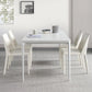 Modern White Dining Table Set 1/4/5/6/7 Pieces Dinette Set for Kitchen