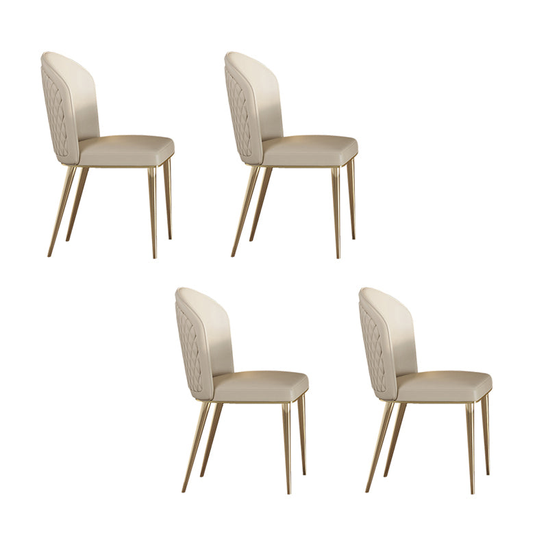 Glam -eettafel Set 1/4/5/7 PCS Steen eettafel met armloze stoelen