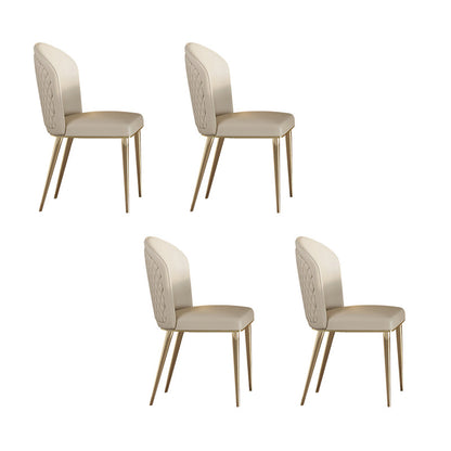 Glam -eettafel Set 1/4/5/7 PCS Steen eettafel met armloze stoelen