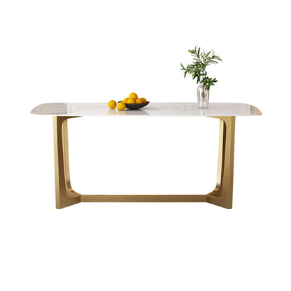 Glam Eetkamerset 1/4/6-delig Gouden roestvrijstalen frame eettafel en stoelen
