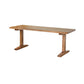 Solid Wood Dining Set 1/4/5 Pcs Rectangle Dining Table and Chair with Arm Wood 94.5"L x 35.4"W Clearhalo 'Dining Room Sets' 'Dining Tables & Seating' 'dining_room_set' 'furn' 'furn_dining_room_set' 'Furniture' 'Kitchen & Dining Furniture' 6403478