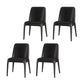 Gepolijste afwerking Dinette set met zwarte stoelen 1/4/5/7 stuks glamour eettafel set