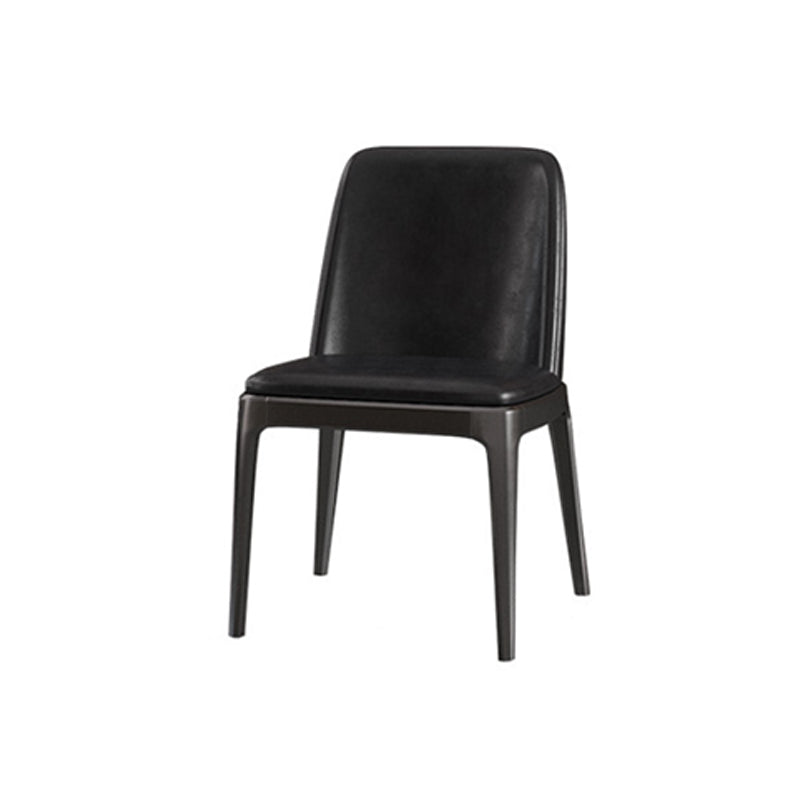 Gepolijste afwerking Dinette set met zwarte stoelen 1/4/5/7 stuks glamour eettafel set