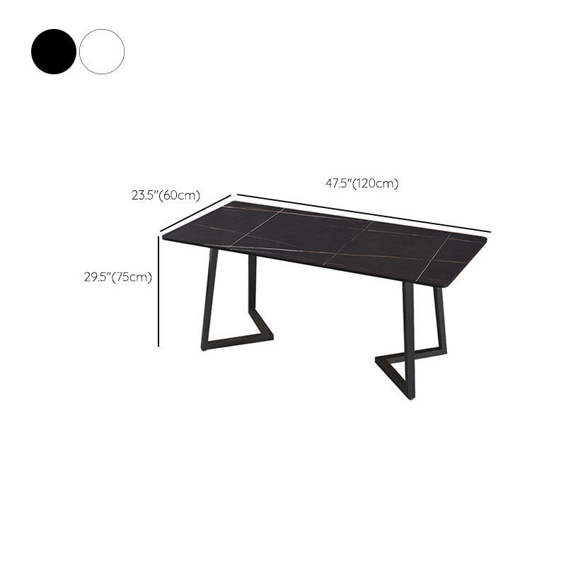 Gepolijste afwerking Dinette set met zwarte stoelen 1/4/5/7 stuks glamour eettafel set