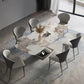 High Gloss Biege eettafel set 1/2/4/5/7 stuks Glam Dinette Set voor thuis