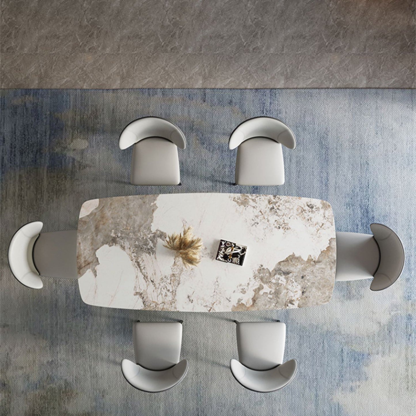 High Gloss Biege eettafel set 1/2/4/5/7 stuks Glam Dinette Set voor thuis