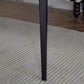 Black Dining Table Set with Solid Back Chairs 1/4/5 Pieces Metal Dinette Set