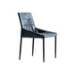Black Dining Table Set with Solid Back Chairs 1/4/5 Pieces Metal Dinette Set