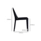 Black Dining Table Set with Solid Back Chairs 1/4/5 Pieces Metal Dinette Set