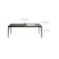 Black Dining Table Set with Solid Back Chairs 1/4/5 Pieces Metal Dinette Set