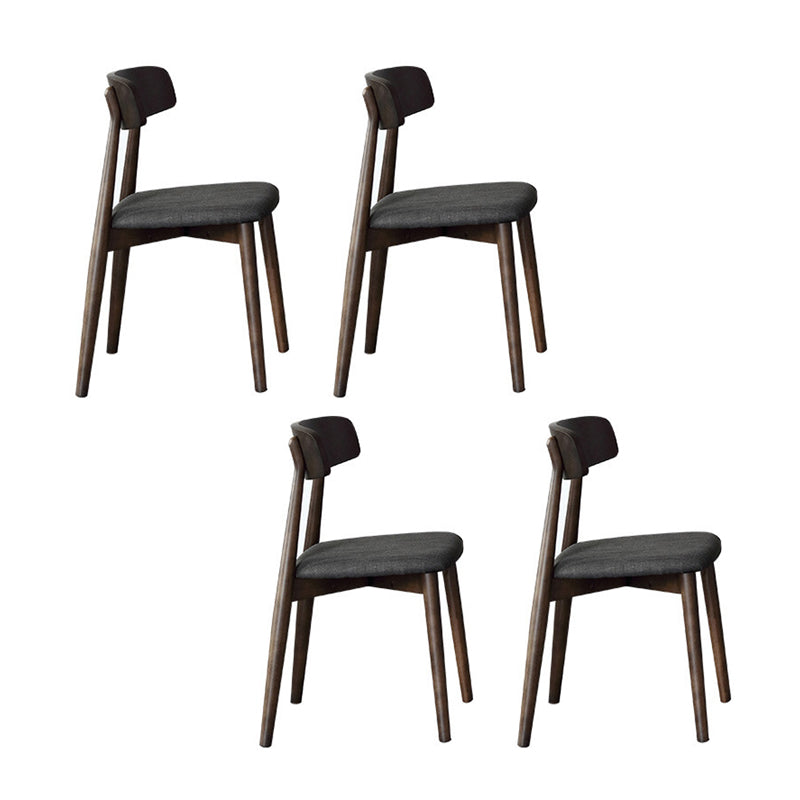 Glossy Gray Dining Table Set 1/4/5/7 Pieces Dinette Set with Wooden Chairs 4 Black Chairs Clearhalo 'Dining Room Sets' 'Dining Tables & Seating' 'dining_room_set' 'furn' 'furn_dining_room_set' 'Furniture' 'Kitchen & Dining Furniture' 6403585