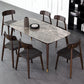 Glossy Gray Dining Table Set 1/4/5/7 Pieces Dinette Set with Wooden Chairs Clearhalo 'Dining Room Sets' 'Dining Tables & Seating' 'dining_room_set' 'furn' 'furn_dining_room_set' 'Furniture' 'Kitchen & Dining Furniture' 6403588
