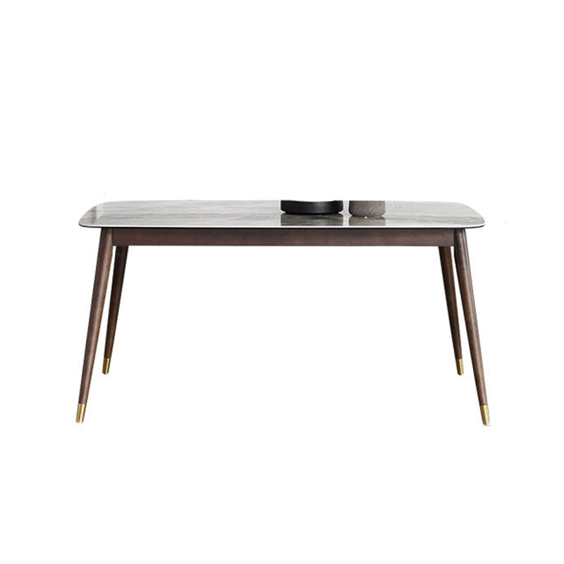 Glossy Gray Dining Table Set 1/4/5/7 Pieces Dinette Set with Wooden Chairs Grey 71"L x 31"W Clearhalo 'Dining Room Sets' 'Dining Tables & Seating' 'dining_room_set' 'furn' 'furn_dining_room_set' 'Furniture' 'Kitchen & Dining Furniture' 6403589