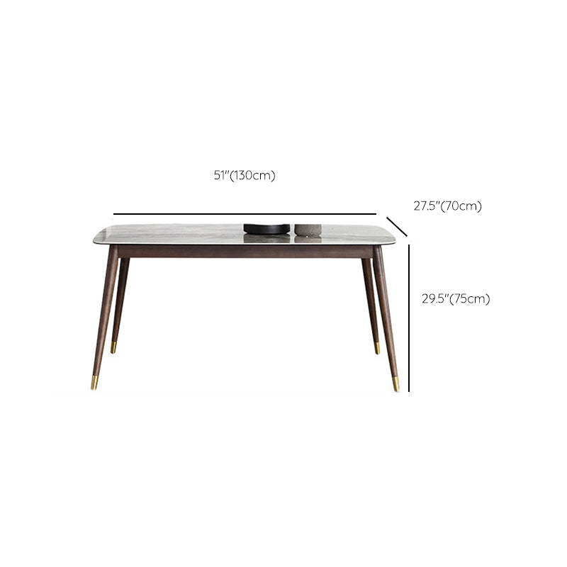 Glossy Gray Dining Table Set 1/4/5/7 Pieces Dinette Set with Wooden Chairs Clearhalo 'Dining Room Sets' 'Dining Tables & Seating' 'dining_room_set' 'furn' 'furn_dining_room_set' 'Furniture' 'Kitchen & Dining Furniture' 6403598