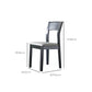 Modern Glossy Blue Dining Table Set 1/2/5/7 Pieces Dinette Set with Wooden Chairs