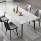 Sintered Stone Dining Table Set 1/5 Pcs Rectangle Dining Table with Armless Chairs