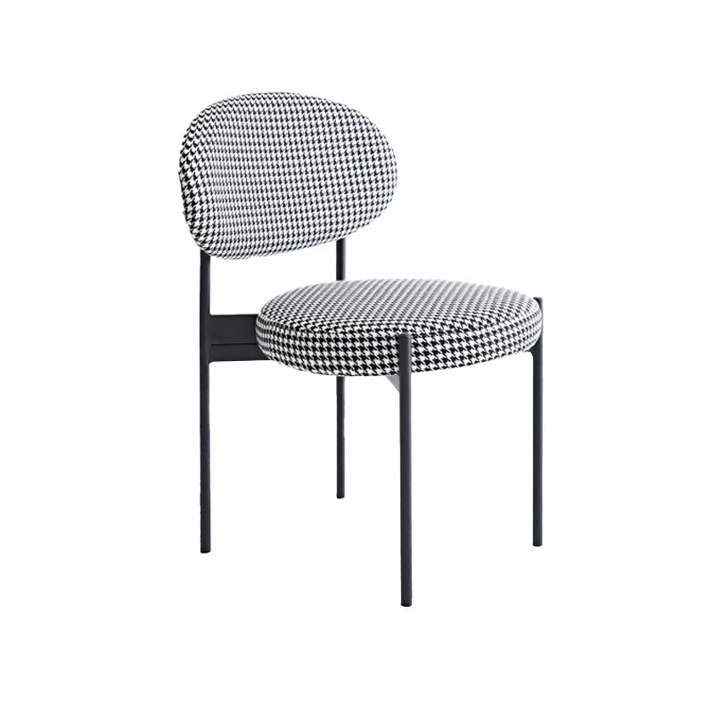 Industrial Dining Table Set 1/5/7 Pcs Solid Wood Top Table with Upholstered Chairs 1 Black Chair Clearhalo 'Dining Room Sets' 'Dining Tables & Seating' 'dining_room_set' 'furn' 'furn_dining_room_set' 'Furniture' 'Kitchen & Dining Furniture' 6403729