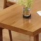 Moderne eetgelegenheid 1/5/7 PCS Massief houten eettafel en stoelen in bruin