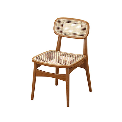 Moderne eetgelegenheid 1/5/7 PCS Massief houten eettafel en stoelen in bruin