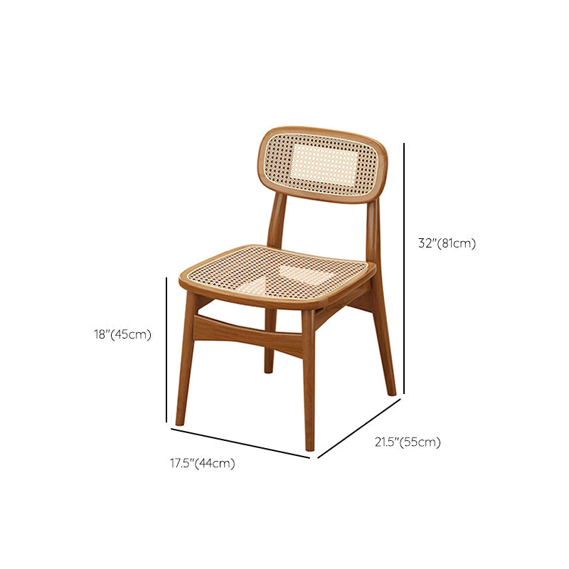 Moderne eetgelegenheid 1/5/7 PCS Massief houten eettafel en stoelen in bruin