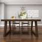 Rectangle Dining Set 1/2/3/5 Pcs Solid Wood Dining Table and Chairs