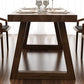 Rectangle Dining Set 1/2/3/5 Pcs Solid Wood Dining Table and Chairs