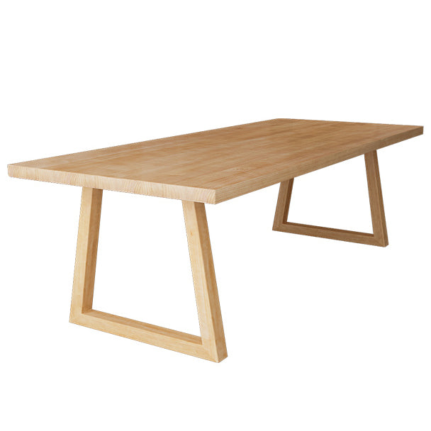 Bureau de bureau naturel contemporain Bureau d'écriture en bois massif rectangulaire