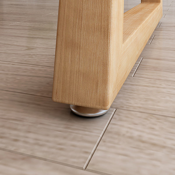 Bureau de bureau naturel contemporain Bureau d'écriture en bois massif rectangulaire