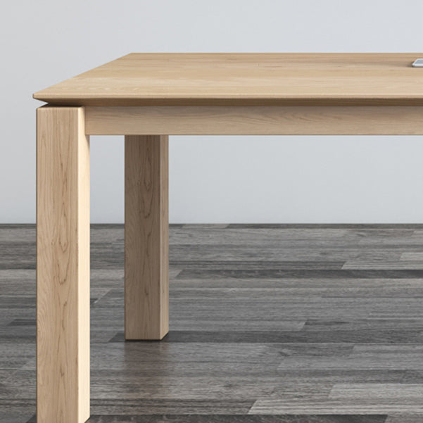 Bureau de bureau rectangulaire en bois massif 29.53 "Tall Parsons Base Writing Desk