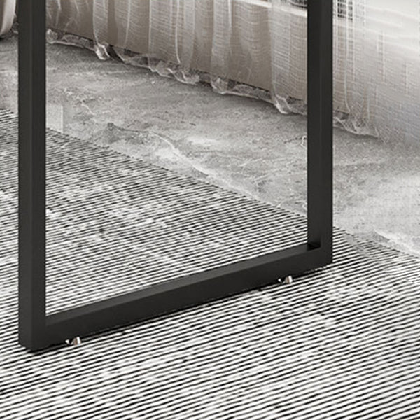 Industrial Office Desk Grey Marble Sled Writing Desk with Metal Legs Clearhalo 'furn' 'furn_office_desk' 'Furniture' 'Office Desks' 'Office Furniture' 'office_desk' 6403913