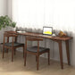 Bureau de bureau en bois massif contemporain 29.53 "Tall Parsons Base Writing Desk
