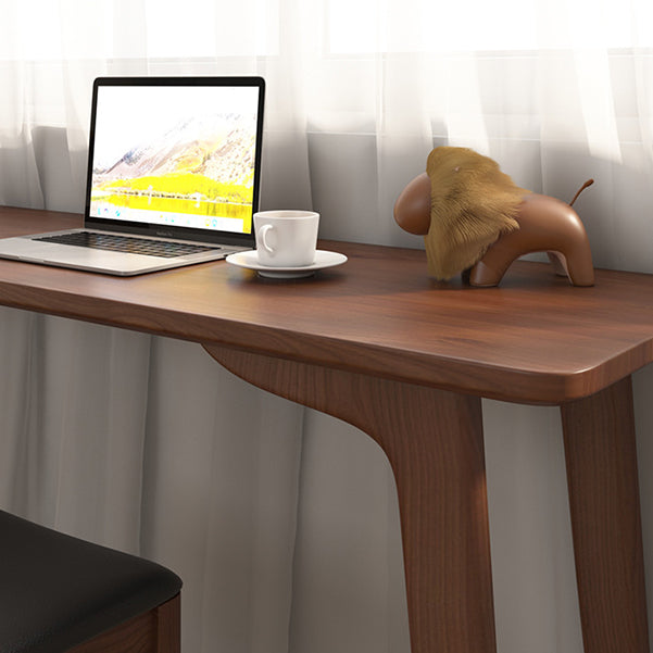 Bureau de bureau en bois massif contemporain 29.53 "Tall Parsons Base Writing Desk