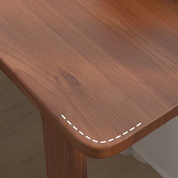 Bureau de bureau en bois massif contemporain 29.53 "Tall Parsons Base Writing Desk