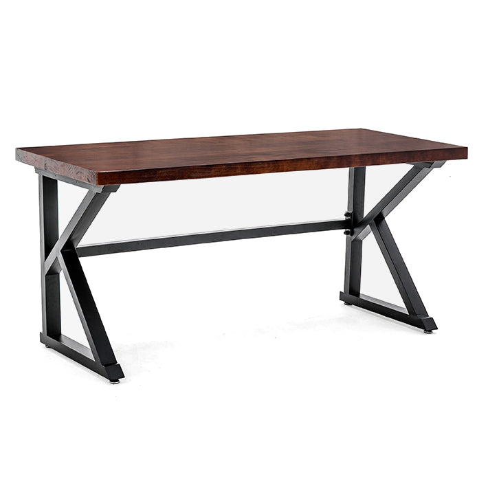 Bureau de bureau en bois massif moderne 1 étagère 29,53 "de haut de bureau