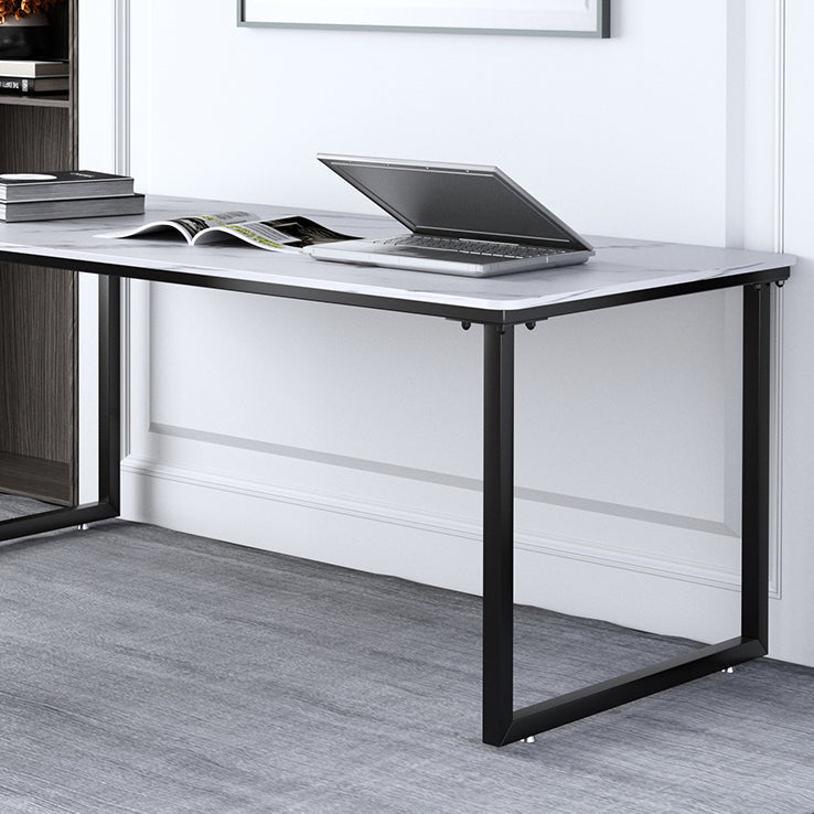 Industrial Rectangular Office Desk Antique Finish Computer Desk Clearhalo 'furn' 'furn_office_desk' 'Furniture' 'Office Desks' 'Office Furniture' 'office_desk' 6404070