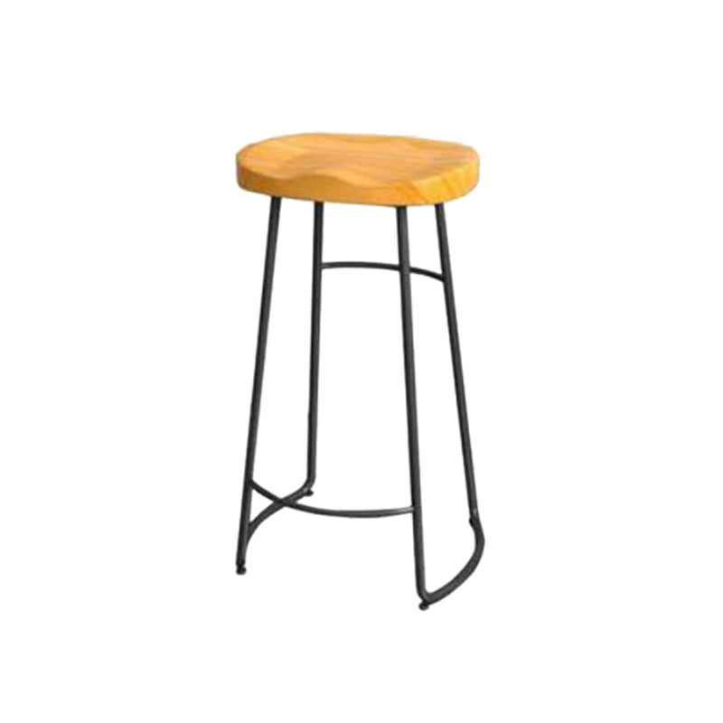 Modern 1/5 Pieces Bar Table Set Rectangle Wood Counter Table with High Stools for Balcony Wood 30"H Stool (Single) Clearhalo 'Bar Furniture' 'furn' 'furn_home_bar_bar_sets' 'Furniture' 'Home Bars & Bar Sets' 'home_bar_bar_sets' 'Kitchen & Dining Furniture' 6405056