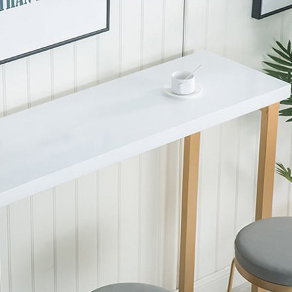 Rectangle Bar Table with High Stools Contemporary Style 1/2/3 Pieces Bar Table Set