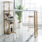 Rectangle Bar Table with High Stools Contemporary Style 1/2/3 Pieces Bar Table Set