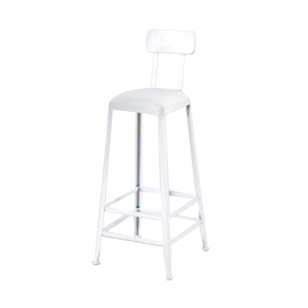 Modern 1/5 Pieces Bar Table Set Rectangle Wood Counter Table with High Stools for Cafe White 30"H Stool (Single) Clearhalo 'Bar Furniture' 'furn' 'furn_home_bar_bar_sets' 'Furniture' 'Home Bars & Bar Sets' 'home_bar_bar_sets' 'Kitchen & Dining Furniture' 6405133