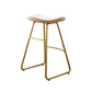 Glam 1/3 Pieces Bar Table Set Rectangle Stone Counter Table with Stools for Milk Tea Shop White 30"H Stool (Single) Clearhalo 'Bar Furniture' 'furn' 'furn_home_bar_bar_sets' 'Furniture' 'Home Bars & Bar Sets' 'home_bar_bar_sets' 'Kitchen & Dining Furniture' 6405266