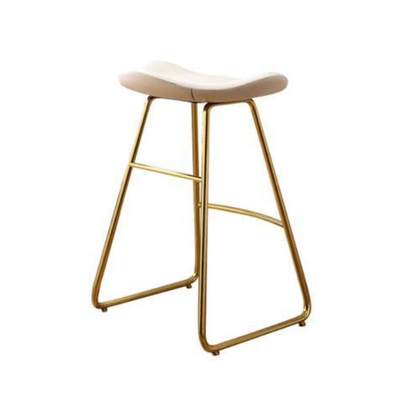 Glam 1/3 Pieces Bar Table Set Rectangle Stone Counter Table with Stools for Milk Tea Shop White 30"H Stool (Single) Clearhalo 'Bar Furniture' 'furn' 'furn_home_bar_bar_sets' 'Furniture' 'Home Bars & Bar Sets' 'home_bar_bar_sets' 'Kitchen & Dining Furniture' 6405266