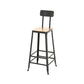 Industrial 1/5/9 Pieces Bar Table Set Rectangle Wood Counter Table with Stools for Bar